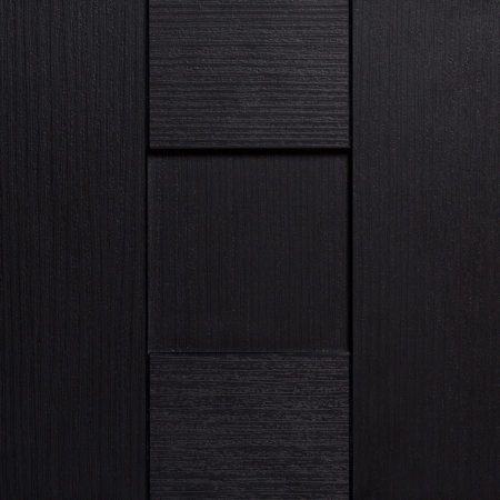 Textured Melamine Shaker- Black Wood