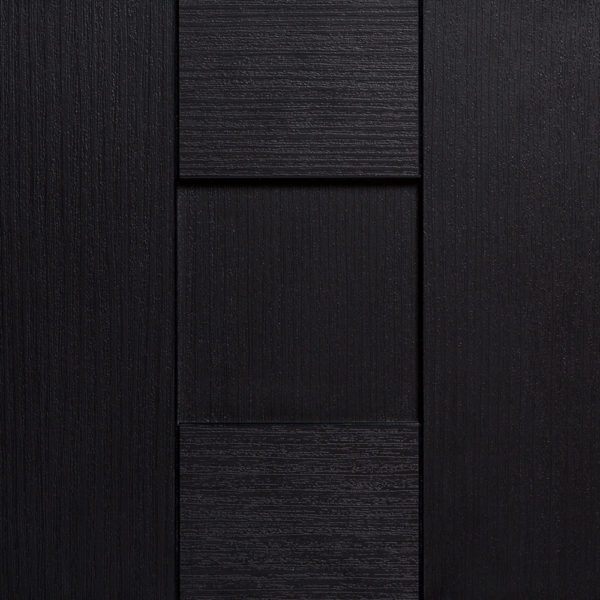 Textured Melamine Shaker- Black Wood
