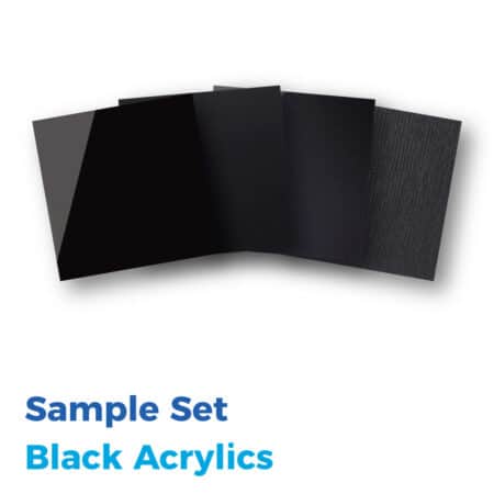 Black Acrylics- Sample Set