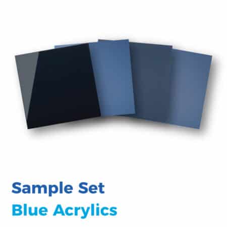 Blue Acrylics- Sample Set