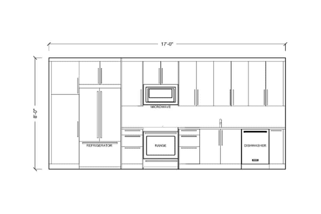 Example cabinet fronts measurements