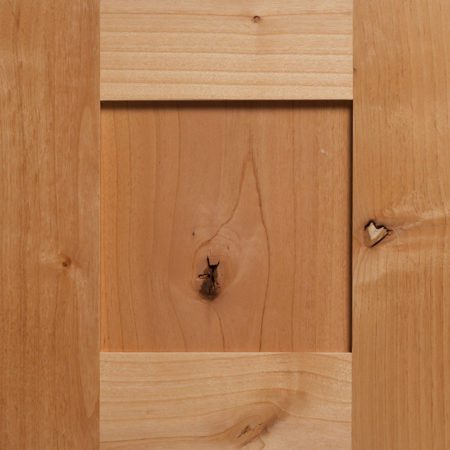 Knotty Alder Shaker Solid Wood Cabinet Front for IKEA System