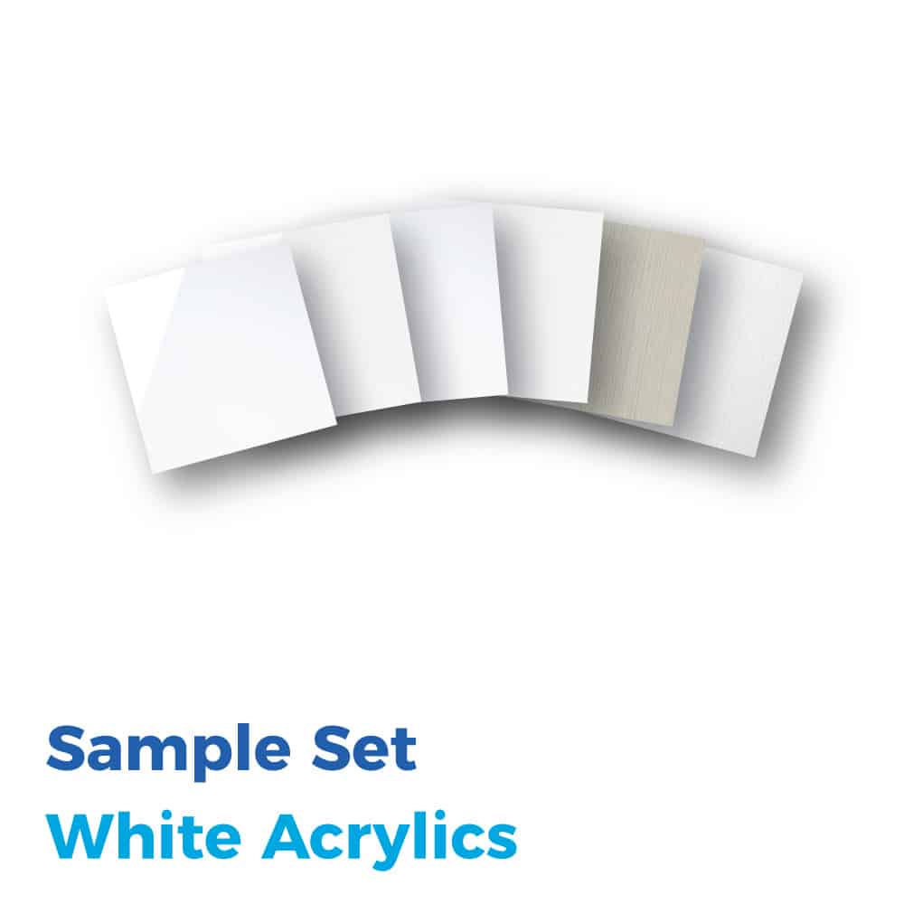 White Acrylics Set The Face